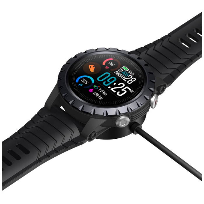 Smartwatch Zeblaze Stratos Negru, 1.32", GPS, Ritm cardiac, Saturatie oxigen, Stres, Calorii, Busola, 580mAh [4]