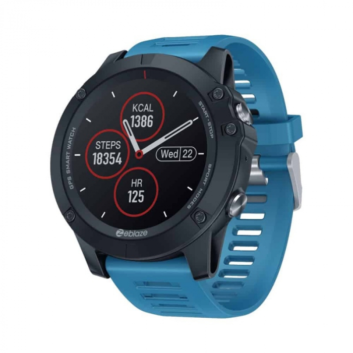 Smartwatch Zeblaze Vibe 3 GPS, IPS 1.3", GPS, Ritm cardiac, Calorii, Meteo, Bluetooth, Waterproof, 280mAh, Albastru [1]