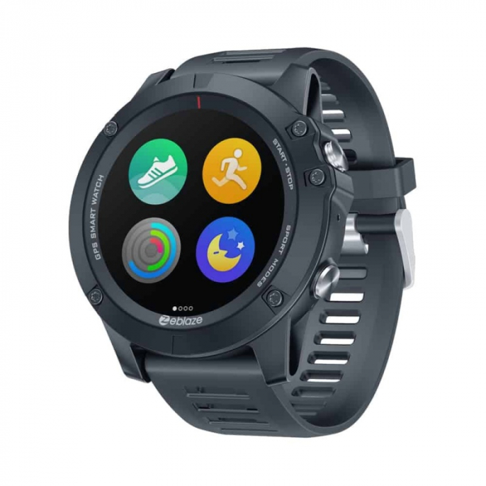 Smartwatch Zeblaze Vibe 3 GPS, IPS 1.3", GPS, Ritm cardiac, Calorii, Meteo, Bluetooth, Waterproof, 280mAh, Negru [1]