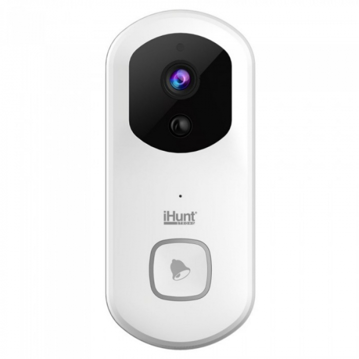 Sonerie inteligenta cu camera video FHD iHunt Smart Doorbell WIFI Alb, Mod de noapte, Sunet bidirectional, Aplicatie [2]