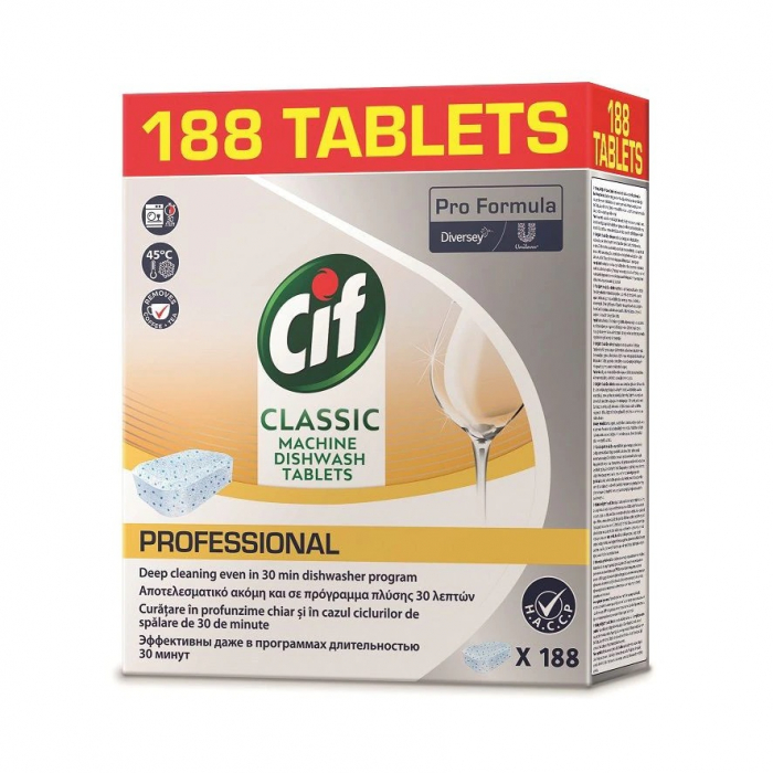 Tablete detergent pentru masina de spalat vase Cif Professional, 188 bucati [1]