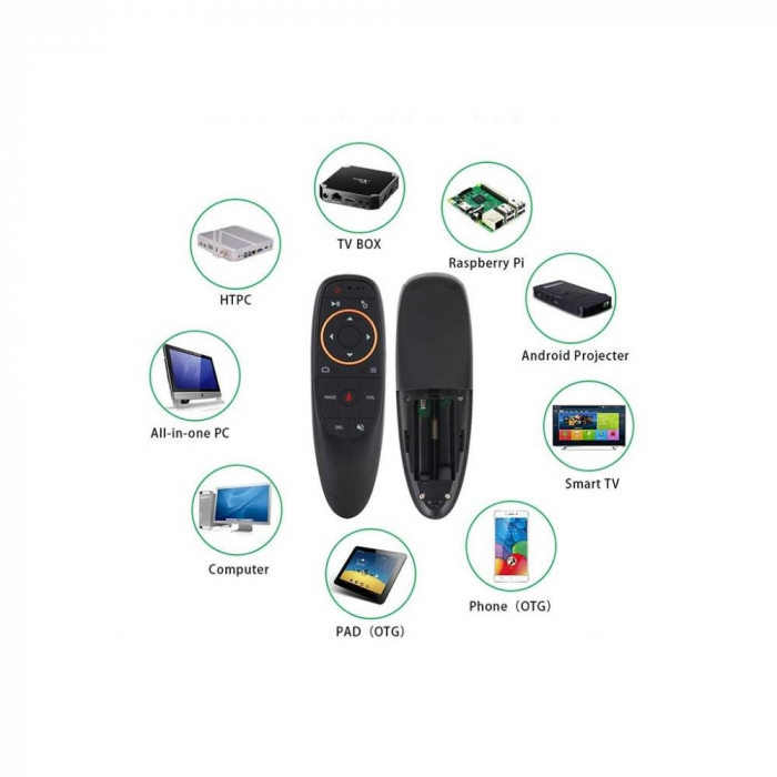 Telecomanda / Mouse wireless (2.4G) cu control vocal Jckel G10 cu giroscop pentru Android TV Box [4]