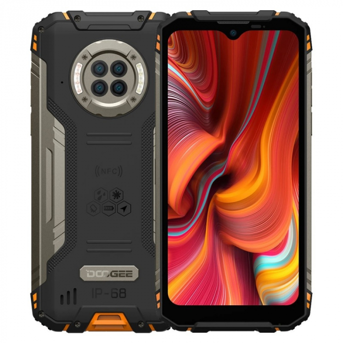 Telefon mobil Doogee S96 Pro Orange, 4G, LCD 6.22", 8GB RAM, 128GB ROM, Infrared Night Vision, Android 10, Helio G90 OctaCore, NFC, 6350mAh [1]