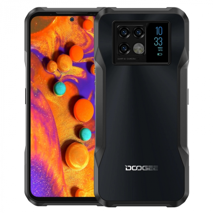 Telefon mobil Doogee V20 Gri, Dual 5G, AMOLED 6.43", Display secundar, 8GB RAM, 256GB ROM, Android 11, Dimensity 700, 6000mAh, Dual SIM [1]