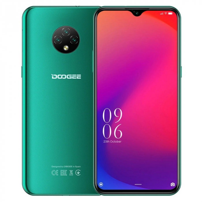 Telefon mobil Doogee X95 Pro Verde, 4G, IPS 6.52" Waterdrop, 4GB RAM, 32GB ROM, Android 10, Helio A20 QuadCore, 4350mAh, Dual SIM [1]