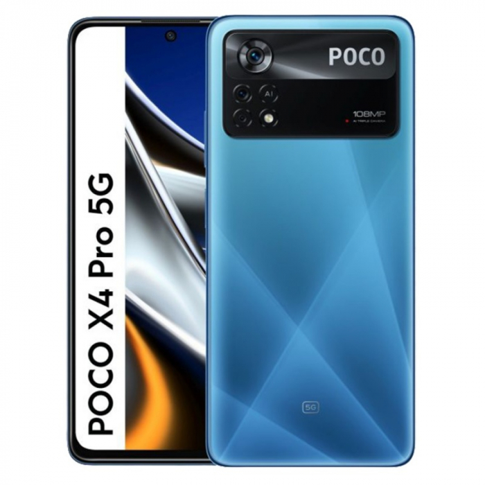 Telefon mobil POCO X4 Pro 5G Albastru, AMOLED 6.67" 120Hz, 6GB RAM, 128GB ROM, Snapdragon 695, NFC, Incarcare 67W, 5000mAh, Dual SIM [1]