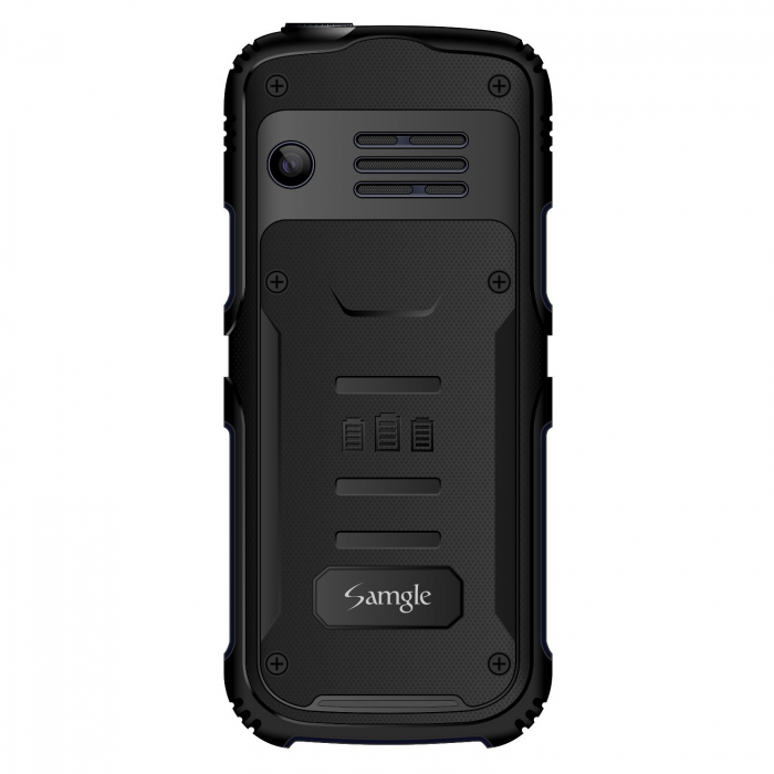 Telefon mobil Samgle Armor, 3G, QVGA 2.0" color, Camera 2.0MP, Bluetooth, FM, Lanterna, 3000mAh, Dual SIM, Stand incarcare cadou, Negru [3]