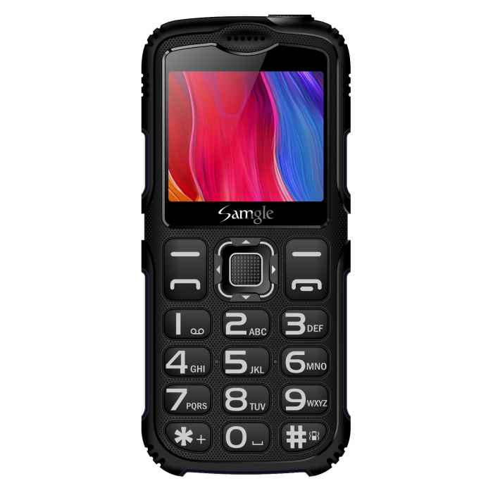 Telefon mobil Samgle Armor, 3G, QVGA 2.0" color, Camera 2.0MP, Bluetooth, FM, Lanterna, 3000mAh, Dual SIM, Stand incarcare cadou, Negru [2]