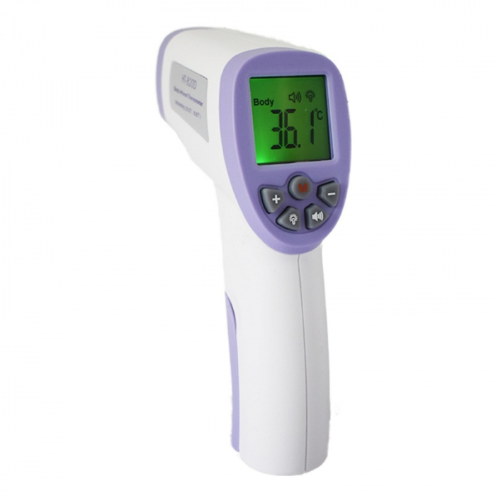 Termometru digital cu infrarosu Hti HT-820D pentru adulti si copii, Display LED HD iluminat, Masurare rapida 1s fara contact [1]