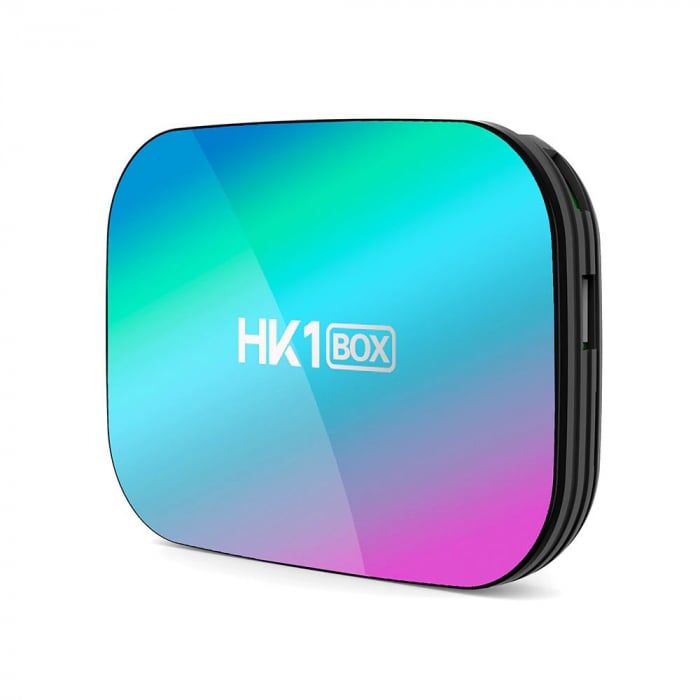 TV Box HK1 BOX Smart Media Player, 8K, RAM 4GB, ROM 64GB, Amlogic S905X3, Android 9.0, Slot Card, Quad Core [1]