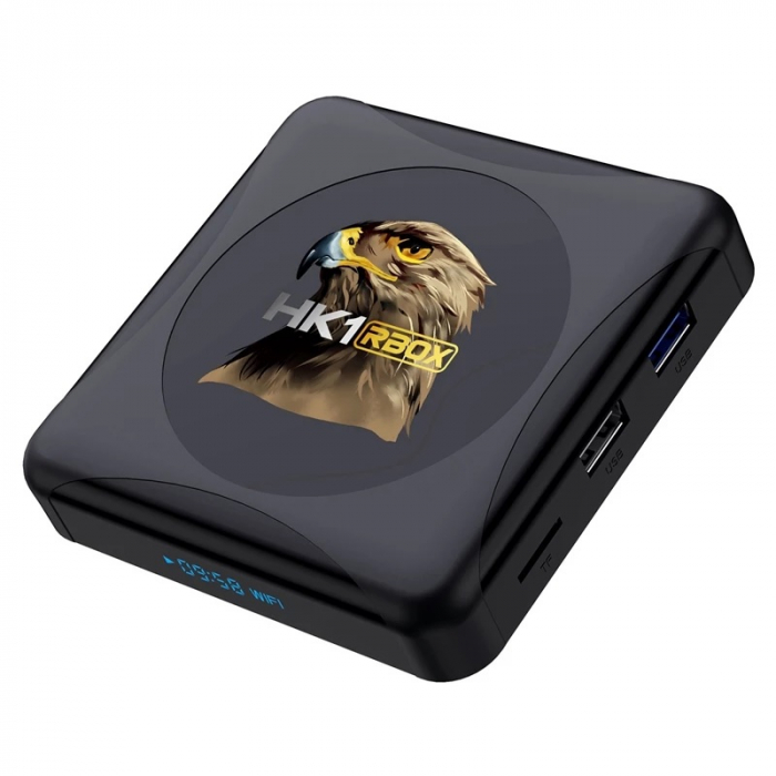 TV Box HK1 RBOX R1 Mini Smart Media Player, 4K, RAM 2GB, ROM 16GB, Android 11.0, Rockchip RK3318 QuadCore, Slot Card, Wi-Fi dual band [2]