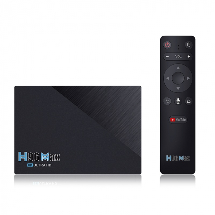 TV Box iSEN H96 MAX Pro Smart Media Player, 8K, 8GB RAM, 128GB ROM, RK3566 QuadCore, Android 11, Telecomanda cu giroscop si comanda vocala [3]