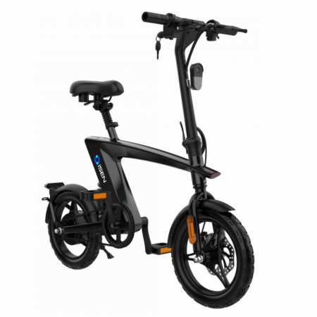 Bicicleta electrica iSEN H1 Flying Fish Negru, 250W, 22NM, Rulare full electric sau asistata, 25km/h, IPX4, Baterie detasabila 10Ah [0]