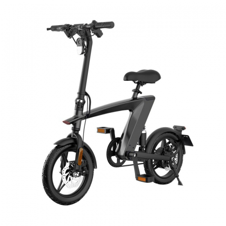 Bicicleta electrica iSEN H1 Flying Fish Negru, 250W, 22NM, Rulare full electric sau asistata, 25km/h, IPX4, Baterie detasabila 10Ah [1]