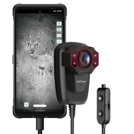 Camera FHD cu infrarosu pentru smartphone Ulefone Night Vision Camera, Senzor Sony Starvis IMX307, 2MP, FOV 116 grade, USB Type-C [4]