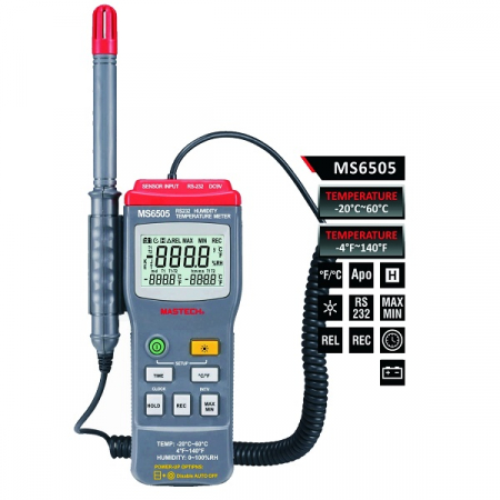 Multimetru temperatura / umiditate Mastech MS6505 [1]