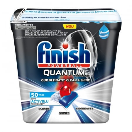 Detergent pentru masina de spalat vase Finish Quantum Ultimate Activblu Capsule, 50 spalari [0]