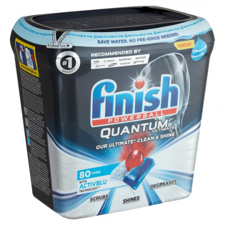 Detergent pentru masina de spalat vase Finish Quantum Ultimate Activblu Capsule, 80 spalari [1]