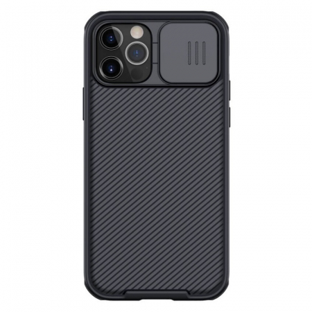Husa magnetica Nillkin CamShield Pro Negru pentru iPhone 12 si iPhone 12 Pro, Protectie glisanta pentru camera [0]