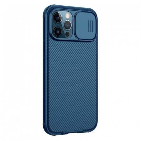 Husa Nillkin CamShield Pro Albastru pentru iPhone 12 Pro Max, Protectie glisanta pentru camera [1]