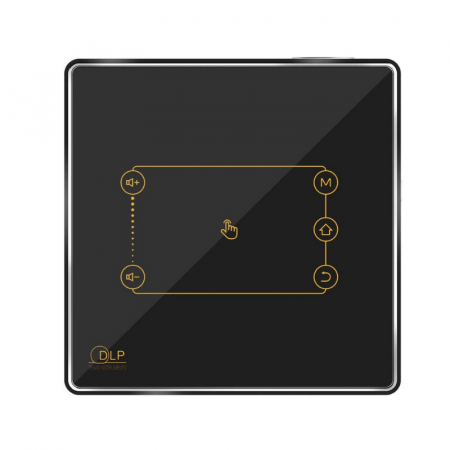 Mini Proiector portabil DLP CSQ C9 Plus Negru, 300", Decodare 4K, Android 7.1.2, 2GB RAM, 16GB ROM, RK3328 QuadCore, Bluetooth, 8000 mAh [1]