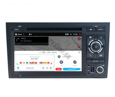 Navigatie Audi A4, Android 10, HEXACORE|PX6| / 4GB RAM + 64GB ROM, 7 Inch cu DVD - AD-BGBAUDIA4P6-D [11]