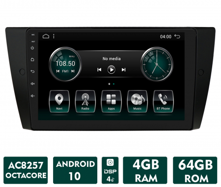 NAVIGATIE BMW SERIA 3 (E90/E91/E92), Android 10, OCTACORE|AC8257| / 4GB RAM + 64GB ROM, 9 Inch - AD-BGABMWE90AC [0]