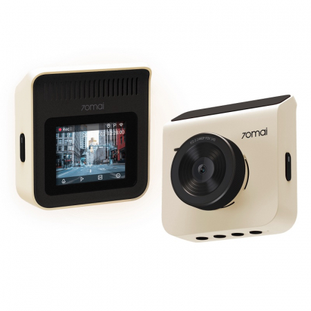 Pachet camera auto DVR Xiaomi 70MAI A400-1 Crem, Camera spate RC09, 1440P, IPS 2.0", 3.6MP, Filmare 145°, Night Vision, Monitorizare parcare [1]