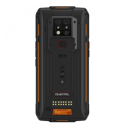 Pachet telefon mobil Oukitel WP7 cu modul UVC si lanterna, 4G, IPS 6.53", 8GB RAM, 128GB ROM, Helio P90, NFC, IP68, 8000mAh, Dual SIM,Orange [4]