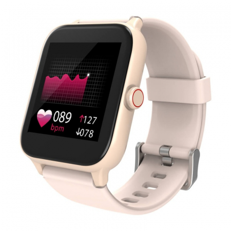 Smartwatch Blackview R3 Pro Roz, TFT 1.54" Touch screen, Ritm cardiac, Calorii, Fitness tracker, Monitorizare somn, IP68, 280mAh [1]