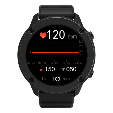 Smartwatch Blackview X5 Negru, TFT LCD 1.3" HD, Ritm cardiac, Contor calorii, Bluetooth 5, Control muzica si camera, Waterproof IP68, 260mAh [1]