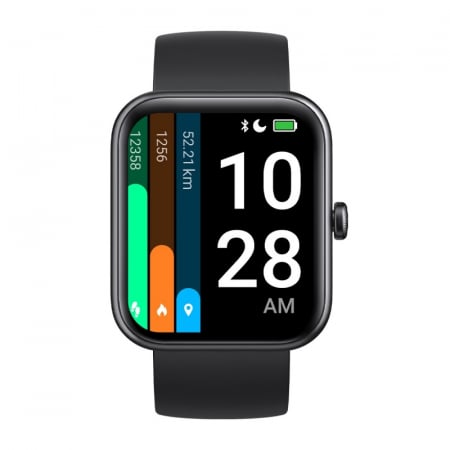 Smartwatch Doogee CS2 Pro Negru, TFT LCD 1.69", Ritm cardiac, Oxigen, Stres, Monitorizare menstruatie, Memento hidratare, Alexa, 300mAh [1]