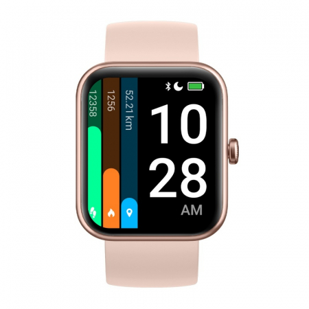 Smartwatch Doogee CS2 Pro Rose Gold, TFT LCD 1.69", Ritm cardiac, Oxigen, Stres, Monitorizare menstruatie, Memento hidratare, Alexa, 300mAh [1]