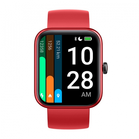 Smartwatch Doogee CS2 Pro Rosu, TFT LCD 1.69", Ritm cardiac, Oxigen, Stres, Monitorizare menstruatie, Memento hidratare, Alexa, 300mAh [1]