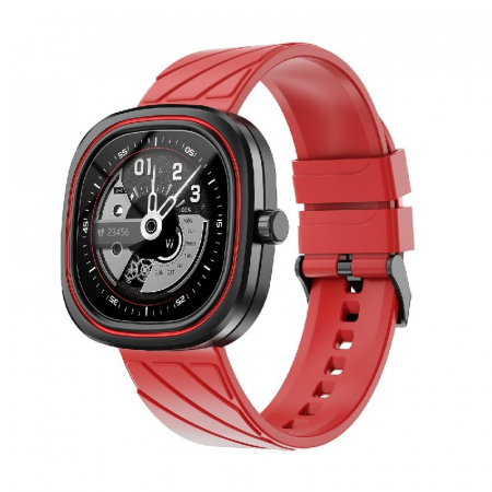 Smartwatch Doogee DG Ares Rosu, LCD HD 1.32", Ritm cardiac, Saturatie oxigen, Monitorizare somn, Memento sedentarism, 300mAh [1]