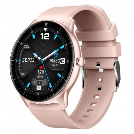 Smartwatch iHunt Watch 6 Titan Roz, 1.28" Full Touch, Termometru, Ritm cardiac, Saturatie oxigen, Tensiune arteriala, Calorii, IP67 [0]
