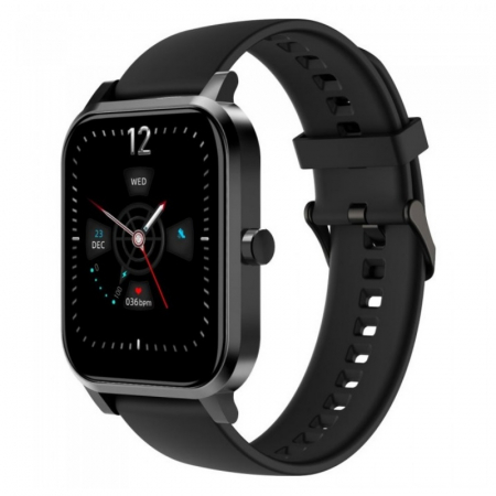 Smartwatch iHunt Watch 9 Titan Negru, 1.7" HD, Termometru, Ritm cardiac, Saturatie oxigen, Tensiune arteriala, Calorii, IP67, 200mAh [0]