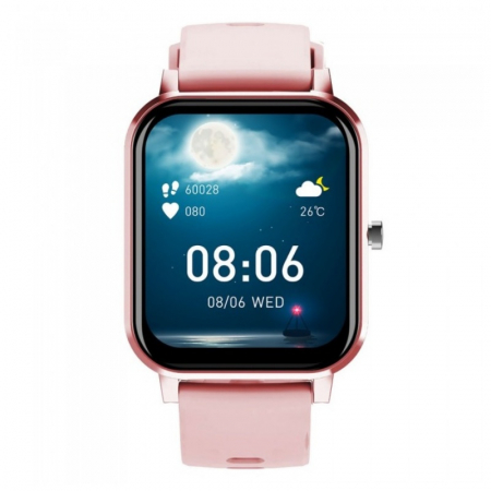Smartwatch iHunt Watch 9 Titan Roz, 1.7" HD, Termometru, Ritm cardiac, Saturatie oxigen, Tensiune arteriala, Calorii, IP67, 200mAh [1]