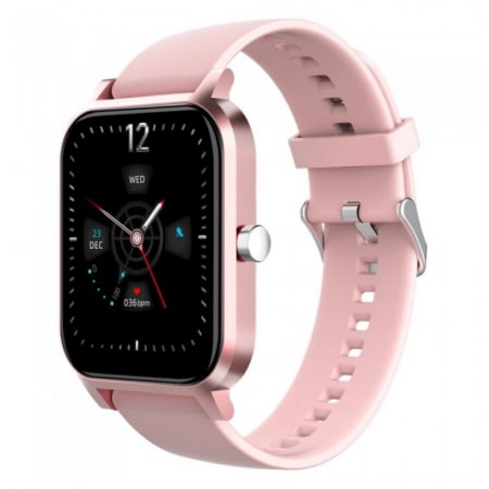 Smartwatch iHunt Watch 9 Titan Roz, 1.7" HD, Termometru, Ritm cardiac, Saturatie oxigen, Tensiune arteriala, Calorii, IP67, 200mAh [0]