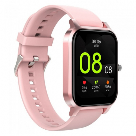 Smartwatch iHunt Watch 9 Titan Roz, 1.7" HD, Termometru, Ritm cardiac, Saturatie oxigen, Tensiune arteriala, Calorii, IP67, 200mAh [4]