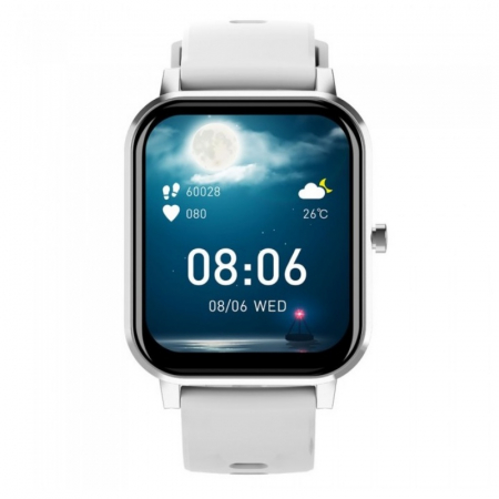 Smartwatch iHunt Watch 9 Titan Silver, 1.7" HD, Termometru, Ritm cardiac, Saturatie oxigen, Tensiune arteriala, Calorii, IP67, 200mAh [1]