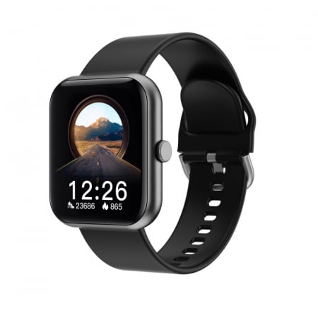 Smartwatch iSEN Watch i8 Negru, IPS 1.7", Ritm cardiac, Presiune sanguina, Saturatie oxigen, Contor calorii, Bluetooth v5.0, IP67, 230mAh [0]