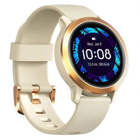 Smartwatch pentru femei Blackview R8 Gold, TFT-LCD 1.09" Touch screen curbat 2.5D, Ritm cardiac, Oxigen, Calorii, IP68, 190mAh [2]