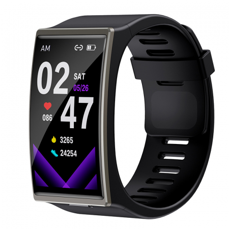 Smartwatch STAR DM12 Gri, LCD 1.91" Touch screen, Ritm cardiac, Contor calorii, Fitness tracker, Monitorizare somn, IP68, 300mAh [1]
