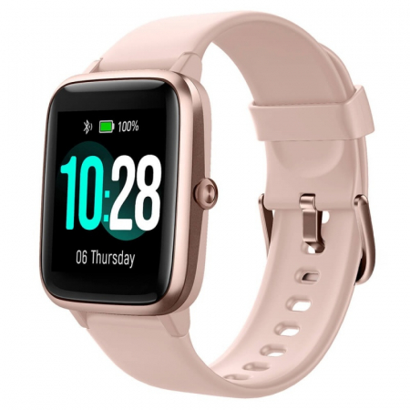 Smartwatch Ulefone Watch Roz Coral, TFT 1.3" touch screen, Ritm cardiac, Monitorizare Menstruatie, Waterproof, Bluetooth v5.0, 210mAh [0]