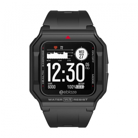 Smartwatch Zeblaze Ares Negru, IPS 1.3" HD touch screen, Ritm cardiac, Presiune sanguina, Calorii, Meteo, Bluetooth 5..1, 170mAh [0]
