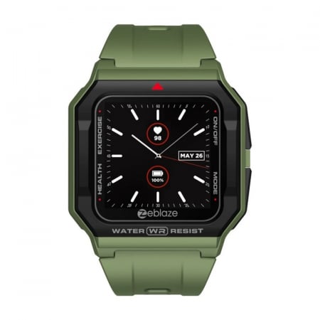 Smartwatch Zeblaze Ares Verde, IPS 1.3" HD touch screen, Ritm cardiac, Presiune sanguina, Calorii, Meteo, Bluetooth 5..1, 170mAh [1]