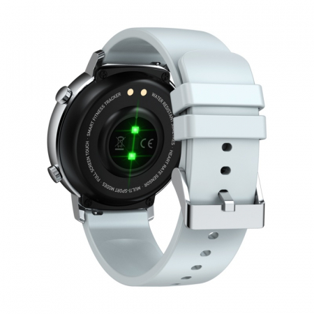 Smartwatch Zeblaze GTR Silver, IPS 1.3", Ritm cardiac, Presiune sanguina, Calorii, Menstruatie, Meteo, Control muzica, 180mAh [3]
