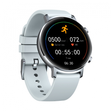 Smartwatch Zeblaze GTR Silver, IPS 1.3", Ritm cardiac, Presiune sanguina, Calorii, Menstruatie, Meteo, Control muzica, 180mAh [2]