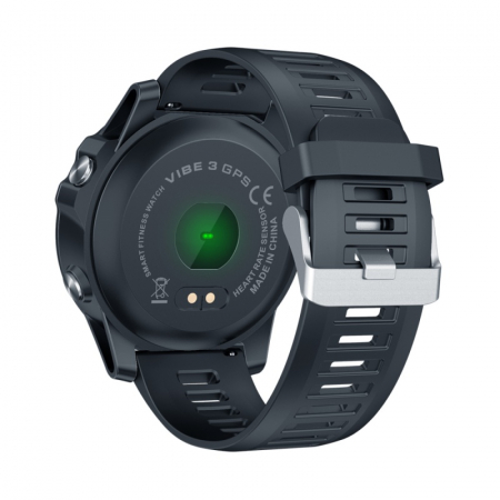 Smartwatch Zeblaze Vibe 3 GPS, IPS 1.3", GPS, Ritm cardiac, Calorii, Meteo, Bluetooth, Waterproof, 280mAh, Negru [3]